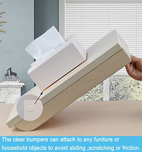 Cabinet Door Bumpers, 122 PCS Clear Self-Adhesive Rubber Pads, Multi-Shape for Furniture H1606