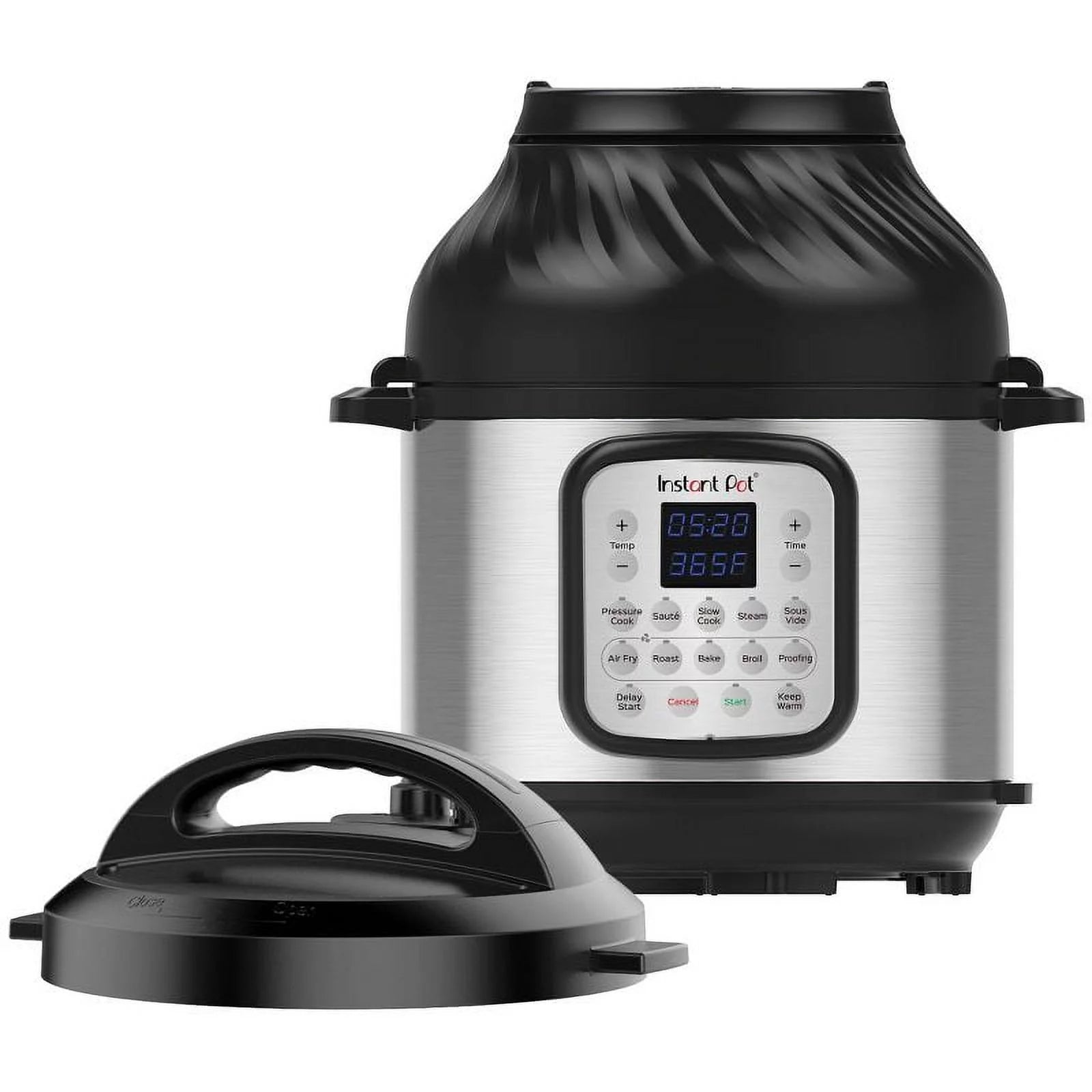 Instant Pot 6qt Duo Crisp 11-in-1 Electric Pressure Cooker with Air Fryer Lid, Silver
