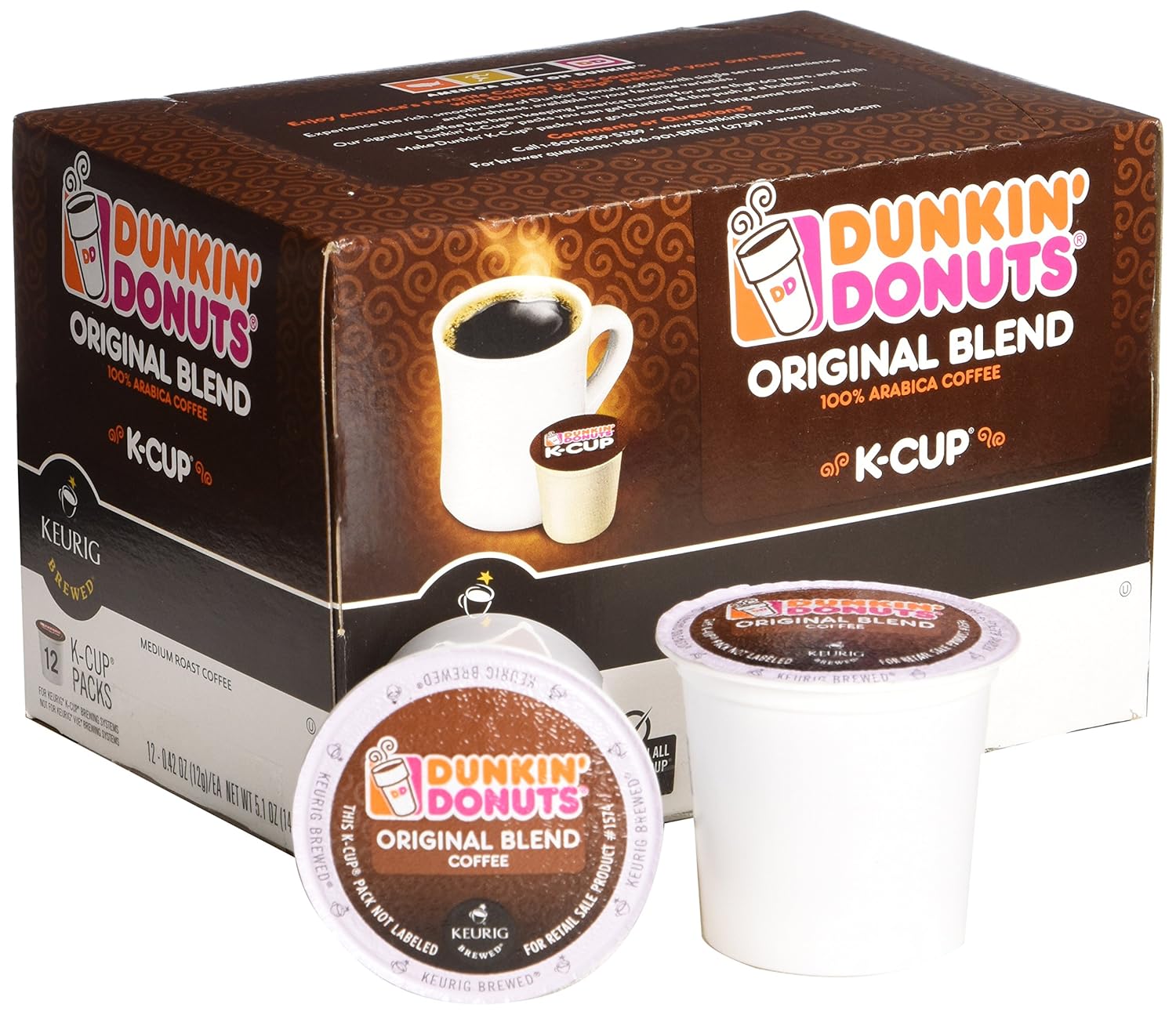 Medium Roast Coffee, 12 K Cups for Keurig Makers E583