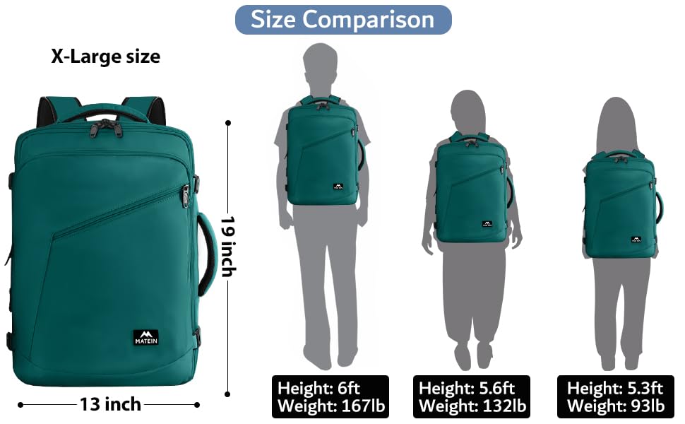 Men's Travel Backpack 27L Lightweight Carry-On C508647
