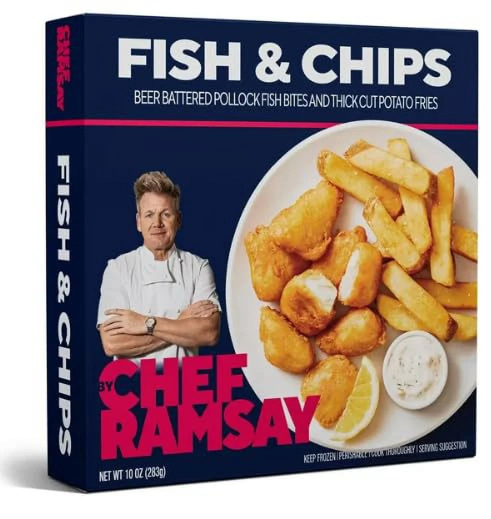 Frozen Fish and Chips, 9.5 oz, Pack of 10 O34545