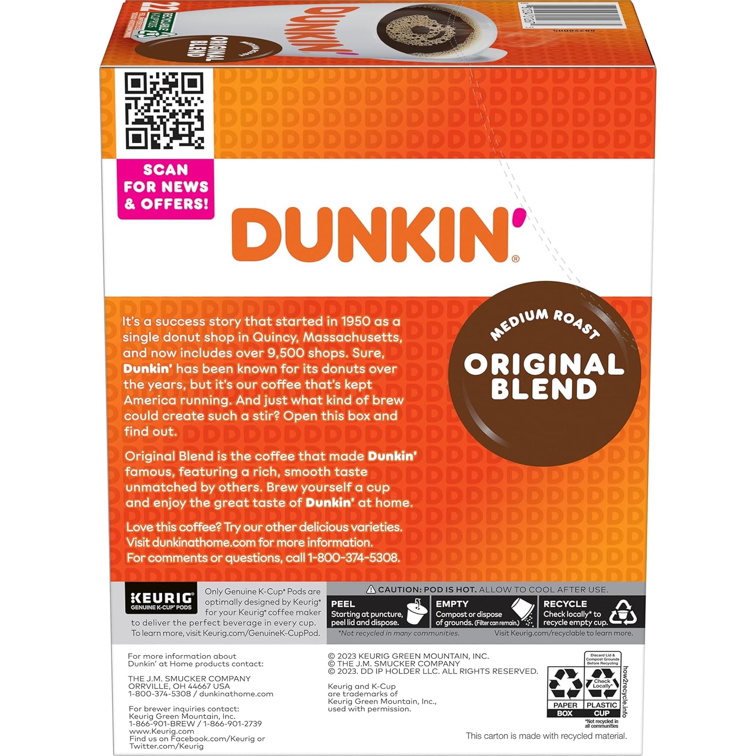 Medium Roast Coffee, 88 K-Cup Pods E261648