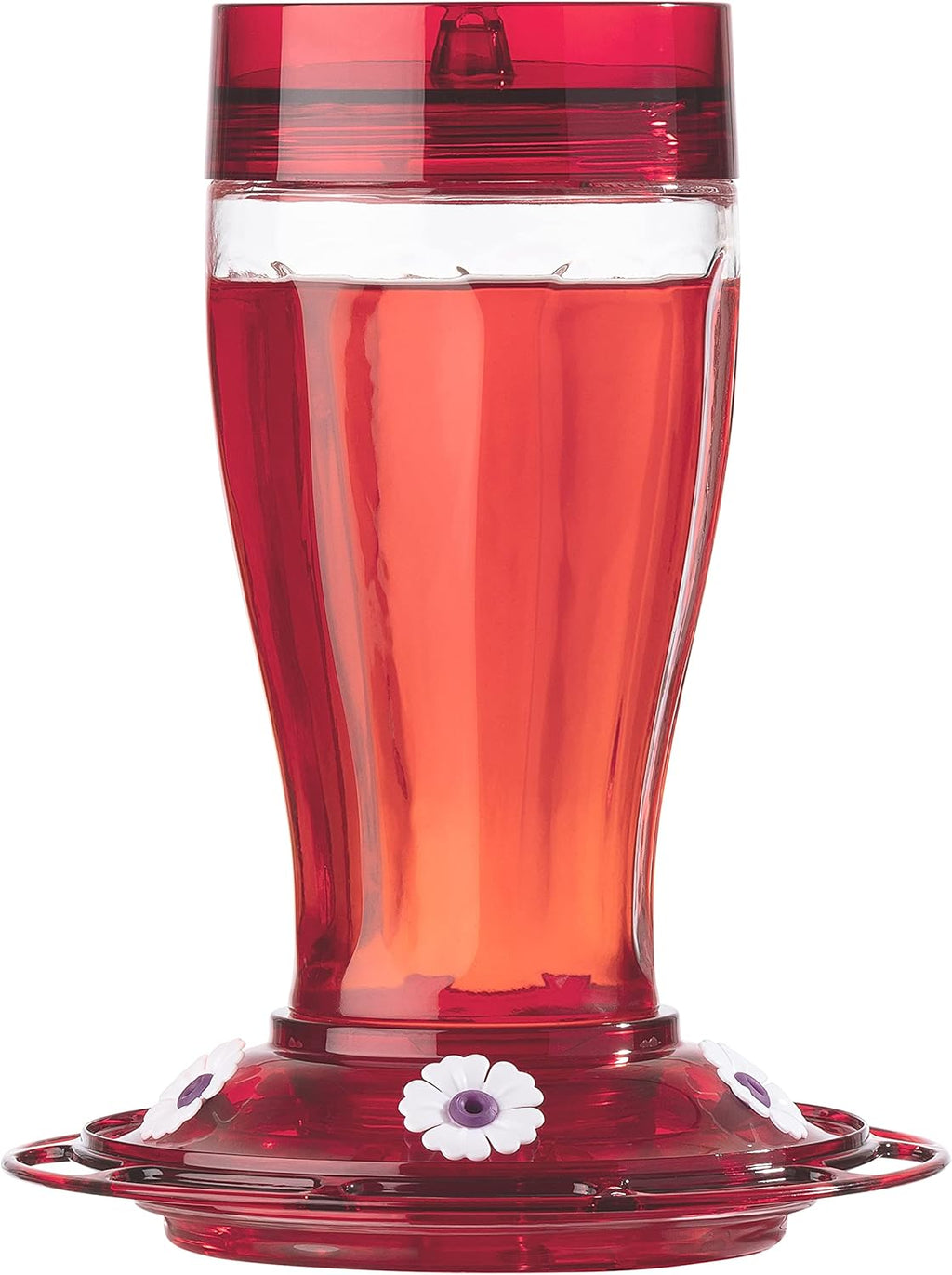 Glass Hummingbird Feeder for Outdoors, 40 oz, 5 Feeding Stations I245665