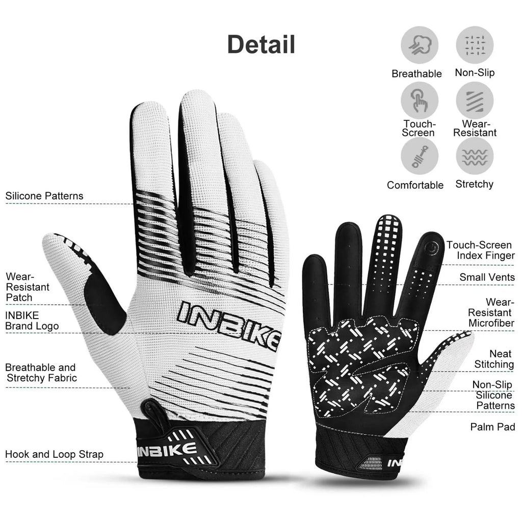Cycling Gloves Road Bike Lightweight Touchscreen Non-Slip Palm Pad L61458