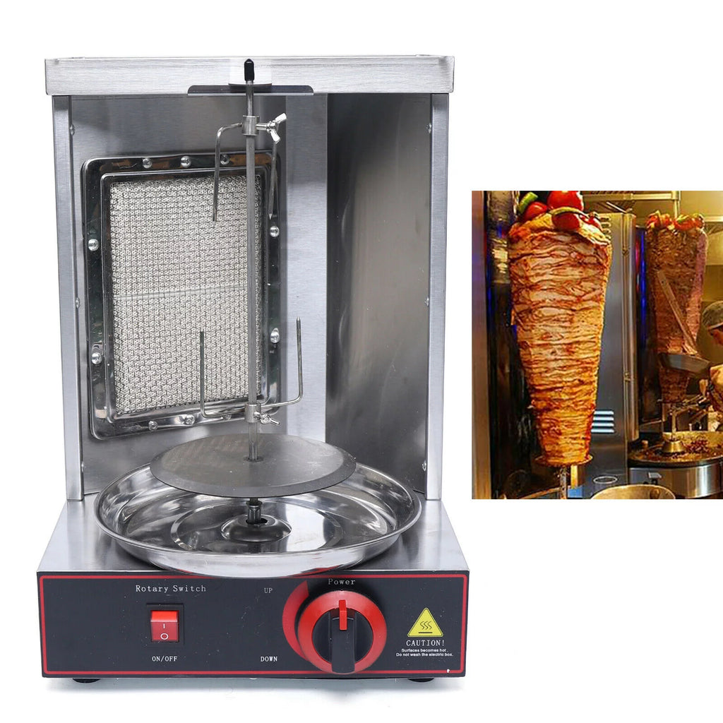 Vertical Gas Grill BBQ Rotisserie Smokeless Broiler W7687