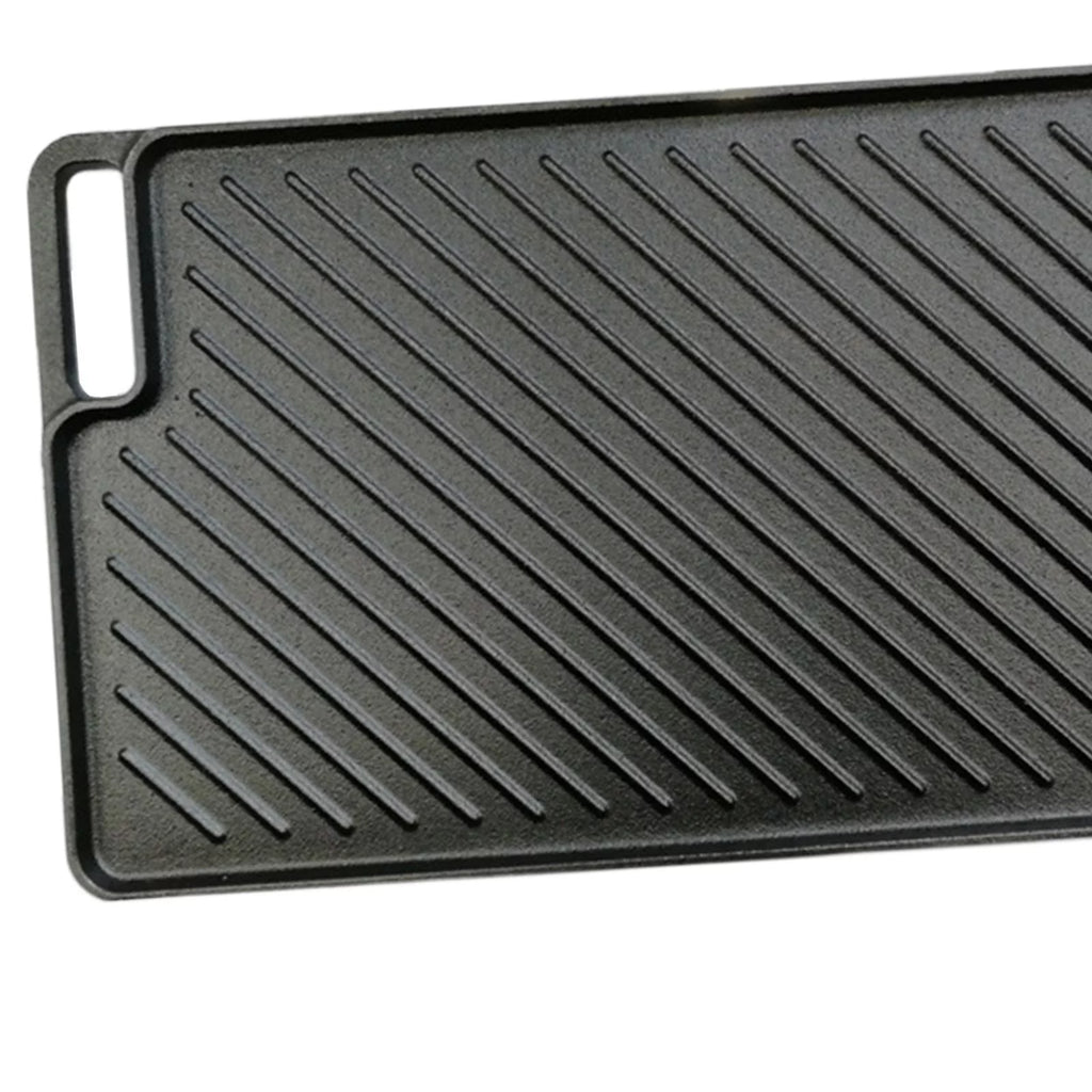 Reversible Cast Iron Griddle for Stovetop BBQ Q864399