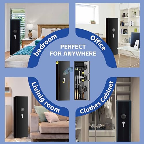 Large Gun Safe for Rifles and Pistols with Removable Shelf P982506