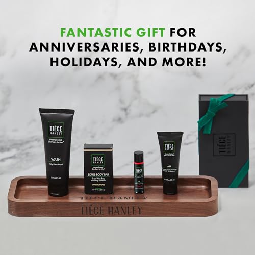 Men's Skincare Gift Box Set with Face Wash, Moisturizer SPF 20, Exfoliating Scrub Bar & Lip Balm F4711