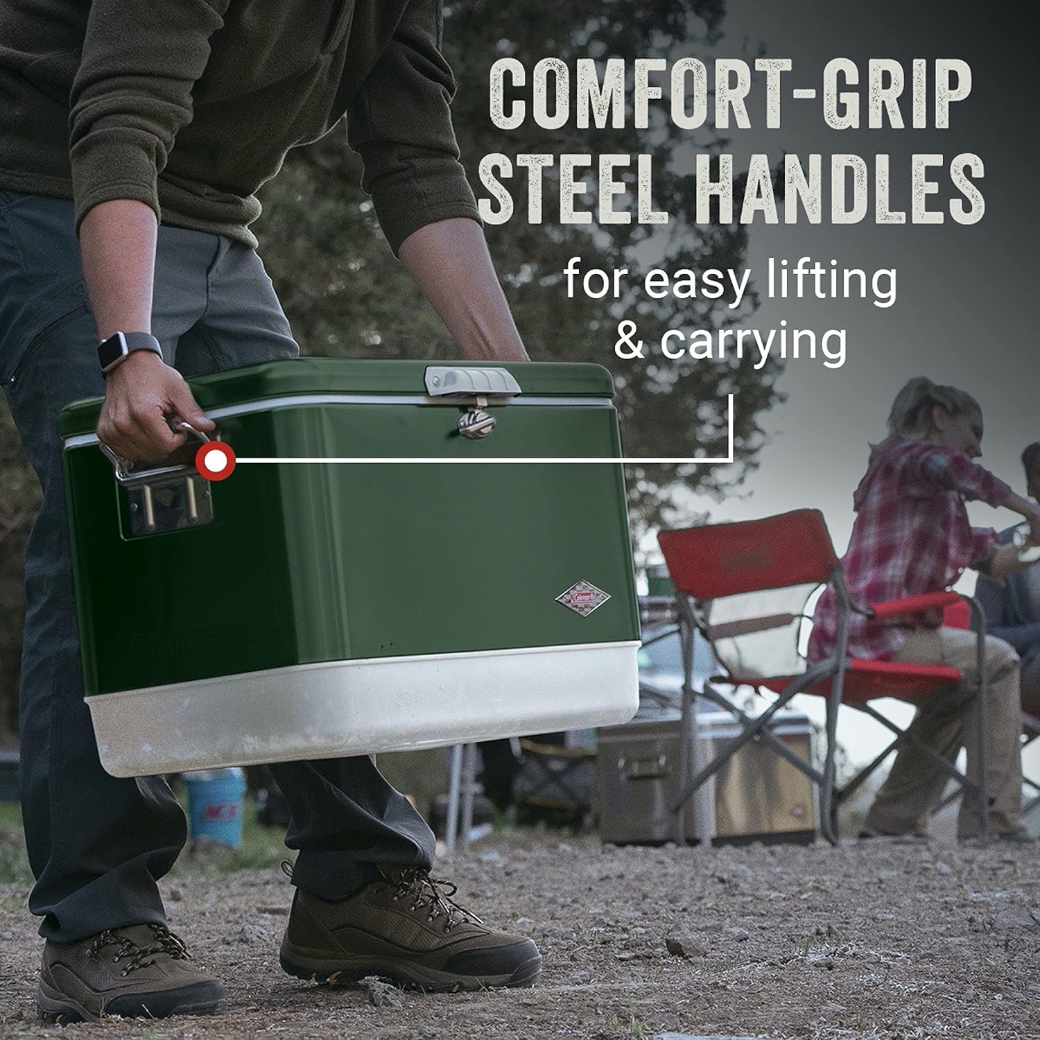 54-Quart Insulated Portable Cooler for Camping H159