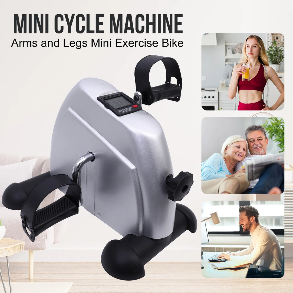 Under Desk Pedal Exerciser for Arm and Leg Workout with LCD Display C438