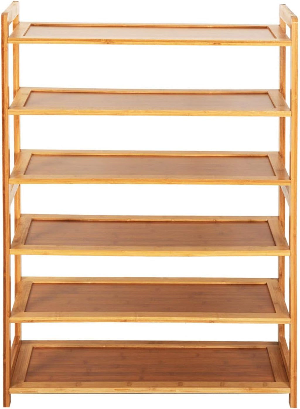 6 Tier Bamboo Shoe Rack for Entryway and Hallway A34779