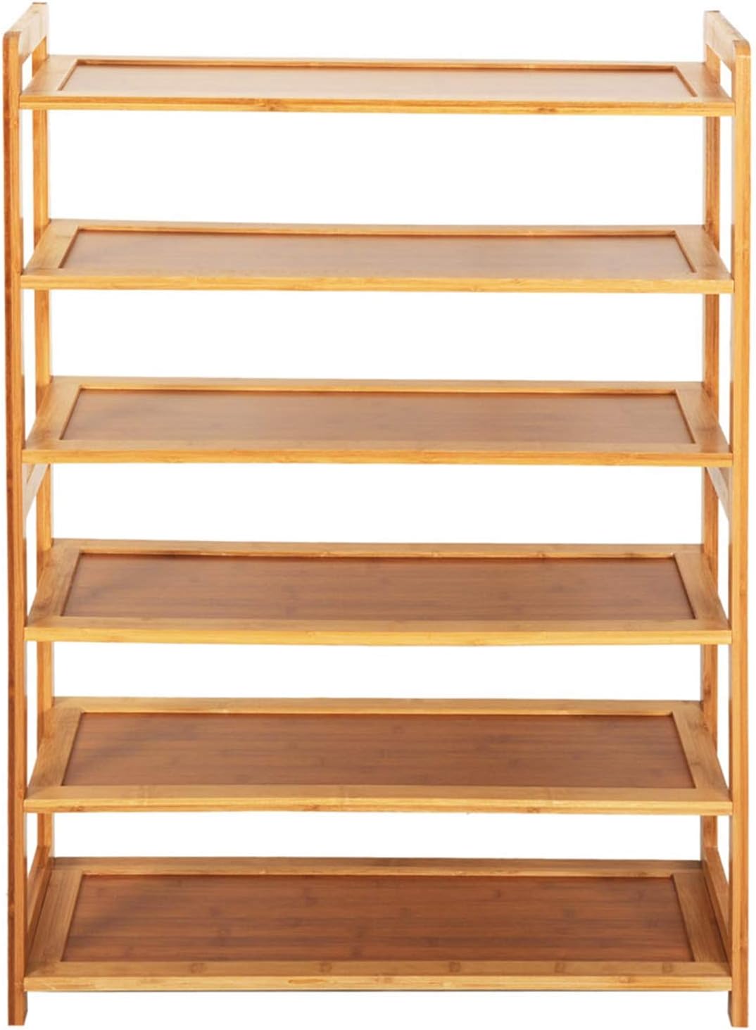 6 Tier Bamboo Shoe Rack for Entryway and Hallway A34779