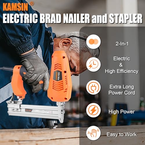 18 Gauge Electric Brad Nailer for Furniture & Woodworking K524038