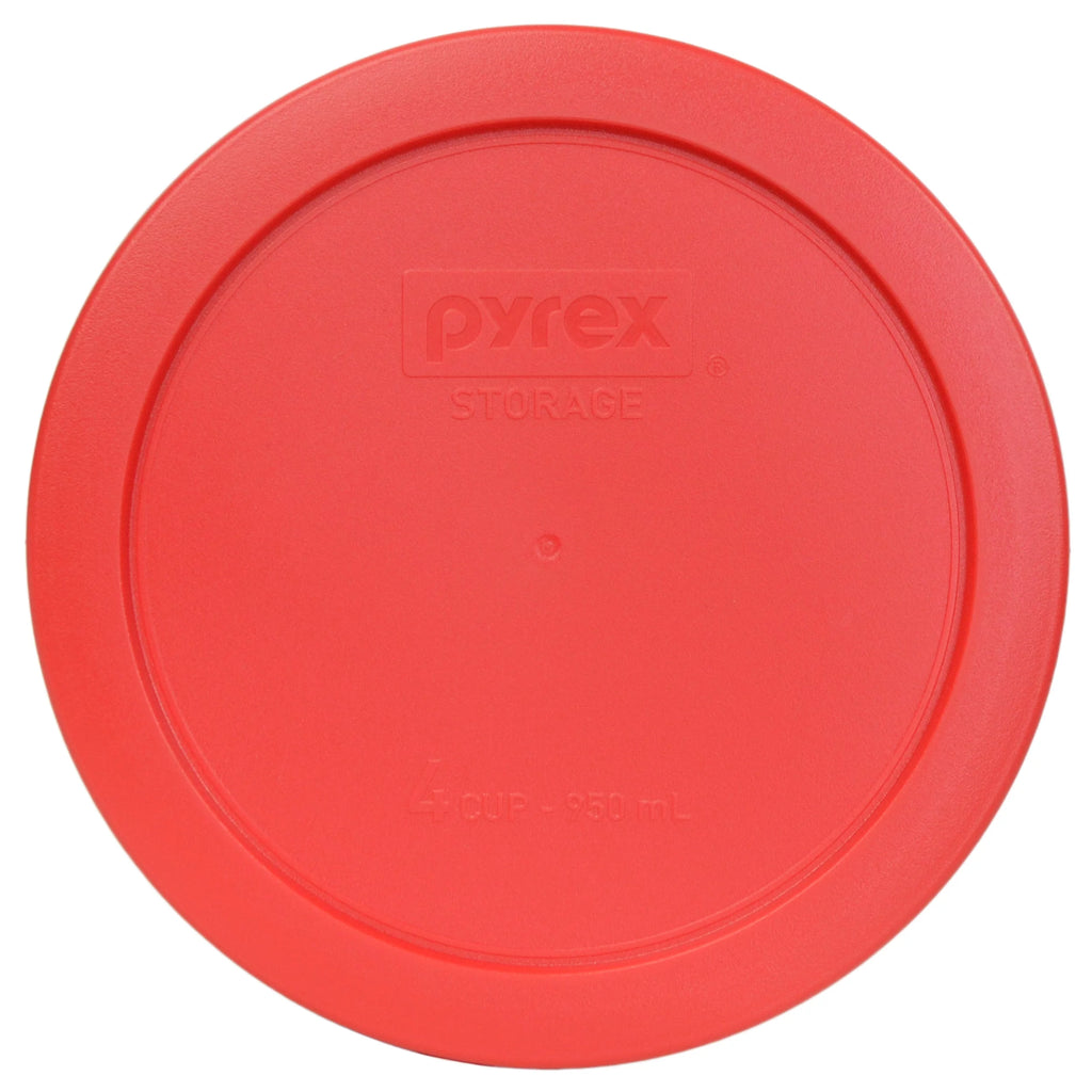 Red Replacement Lids for Glass Storage Cups R359771