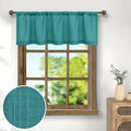 Natural Linen Window Valance for Kitchen 3 Inch Rod Pocket Semi Sheer Light Filtering Boho Rustic Farmhouse Cream Valance Curtain Topper for Bedroom Living Room Dining Bathroom 18 Inch Length Ivory