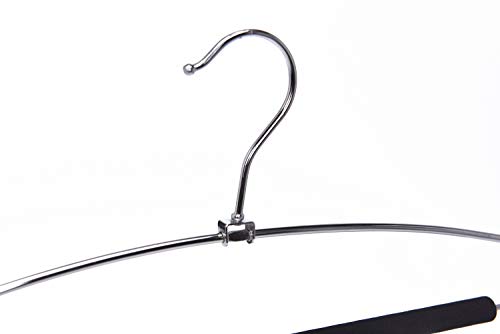 Multi-Pants Hangers with Non-Slip Foam Padding, Space-Saving Metal Design, Swivel Hook X1533