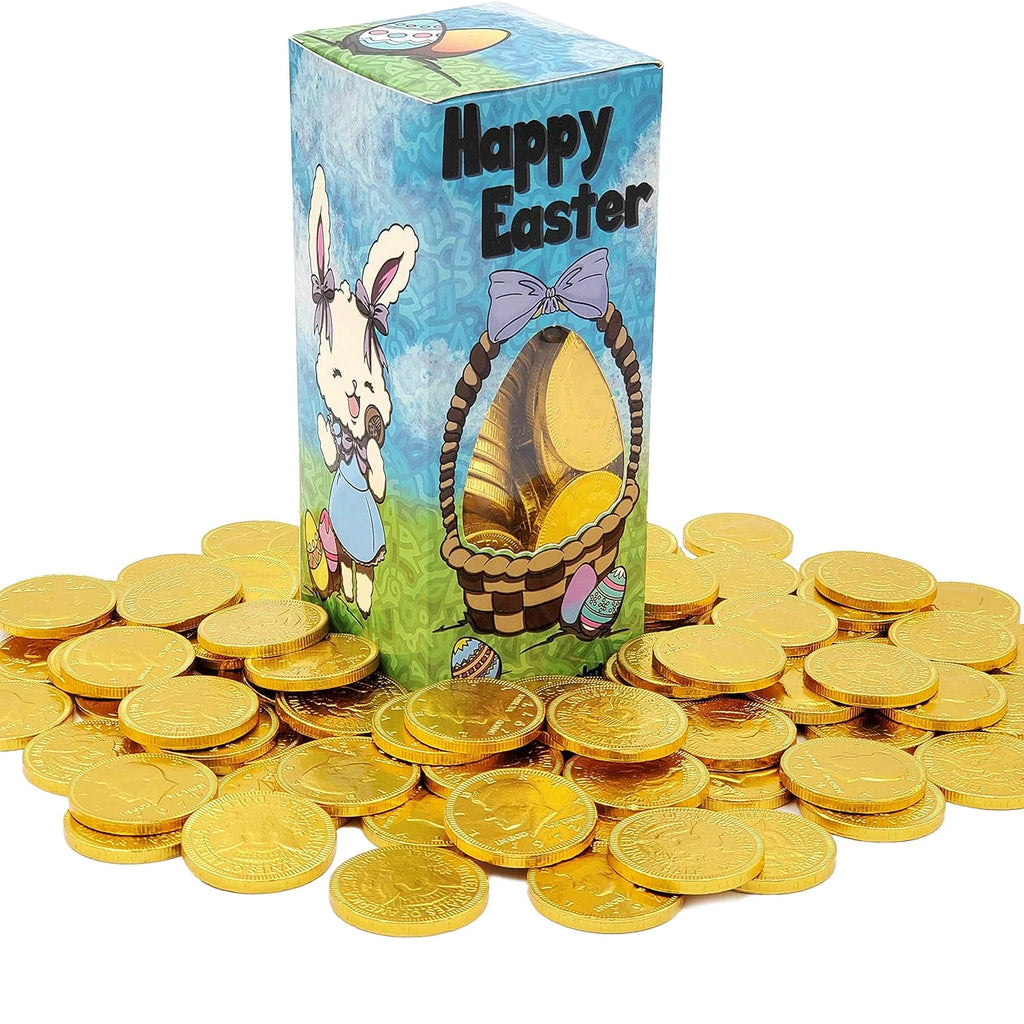 Belgian Milk Chocolate Coins, Kosher Dairy, Nut-Free, 1LB (2-Pack) W137614