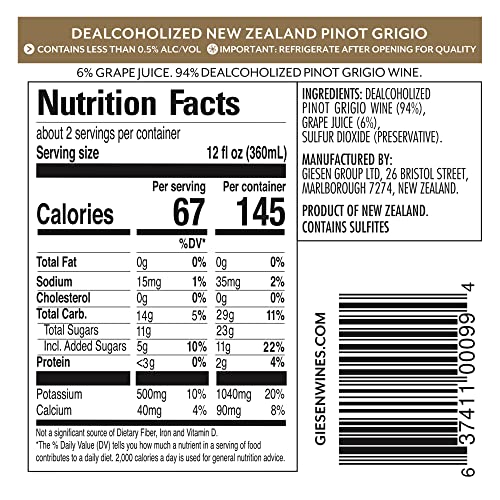 Non-Alcoholic Pinot Grigio 750ml J89348