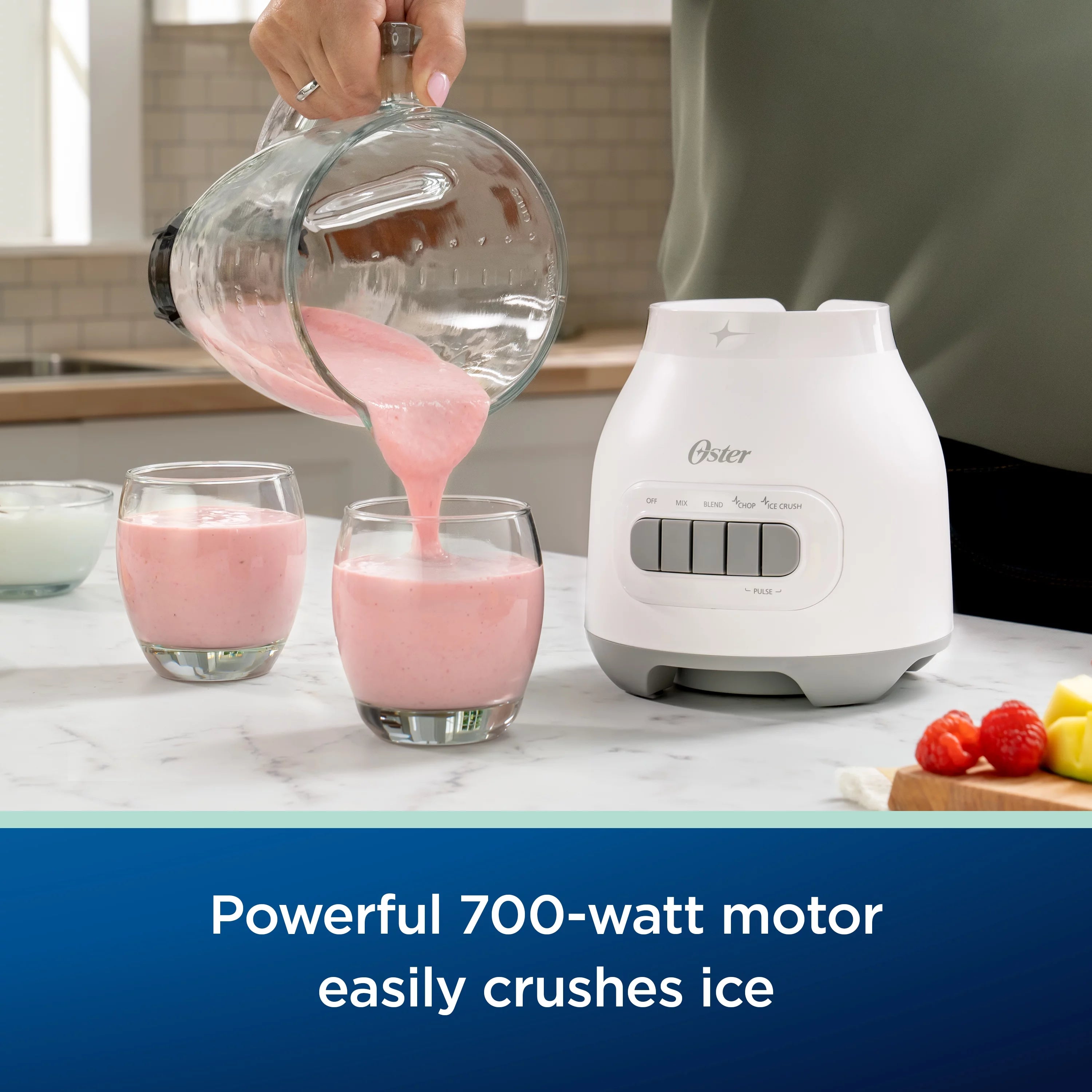 6-Cup Glass Jar Blender with Food Chopper and Ice Crush R91648