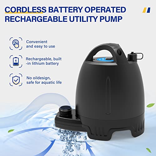 Submersible Water Pump 1/6 HP Utility Pump 1750GPH with 10 ft Cord C214