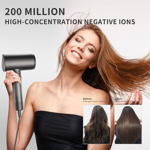 Hair Dryer with Diffuser, High-Speed Brushless, Low Noise B837