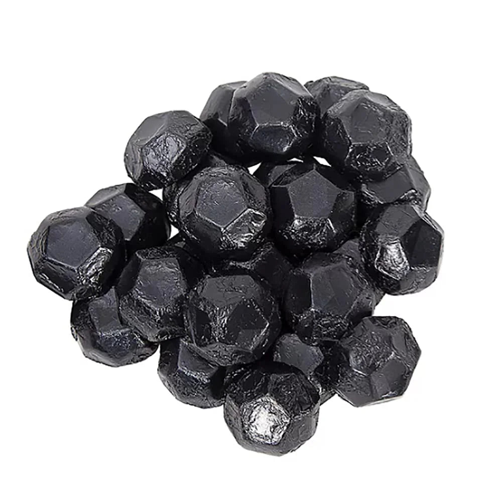 Christmas Coal Chocolate, Milk Chocolate Party Bag Fillers, Individually Wrapped Foils, Resealable Bag, Kosher Certified Dairy (1 Pound) V6791