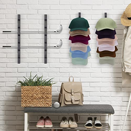 Wall Hat Rack for Baseball Caps, Wooden 2 Pack W56565