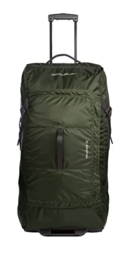 Rolling Duffel Bag with Telescoping Handle, Ripstop Polyester, 78L W611