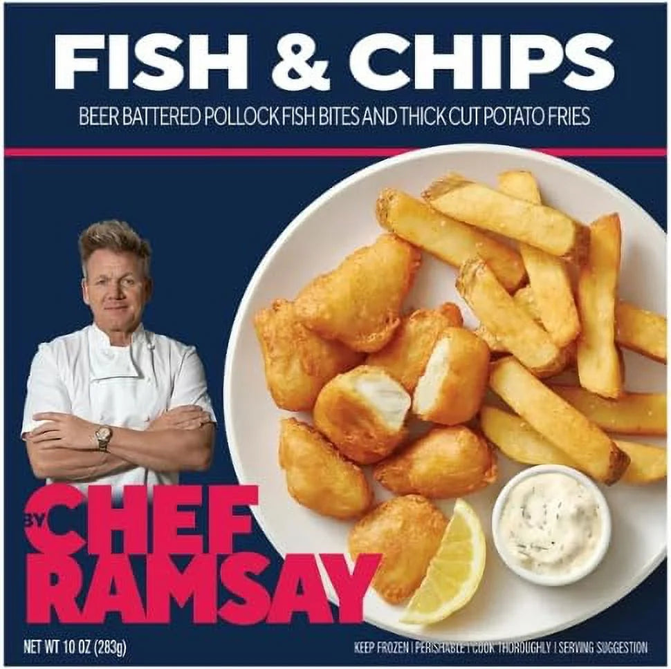 Frozen Fish and Chips, 9.5 oz, Pack of 10 O34545