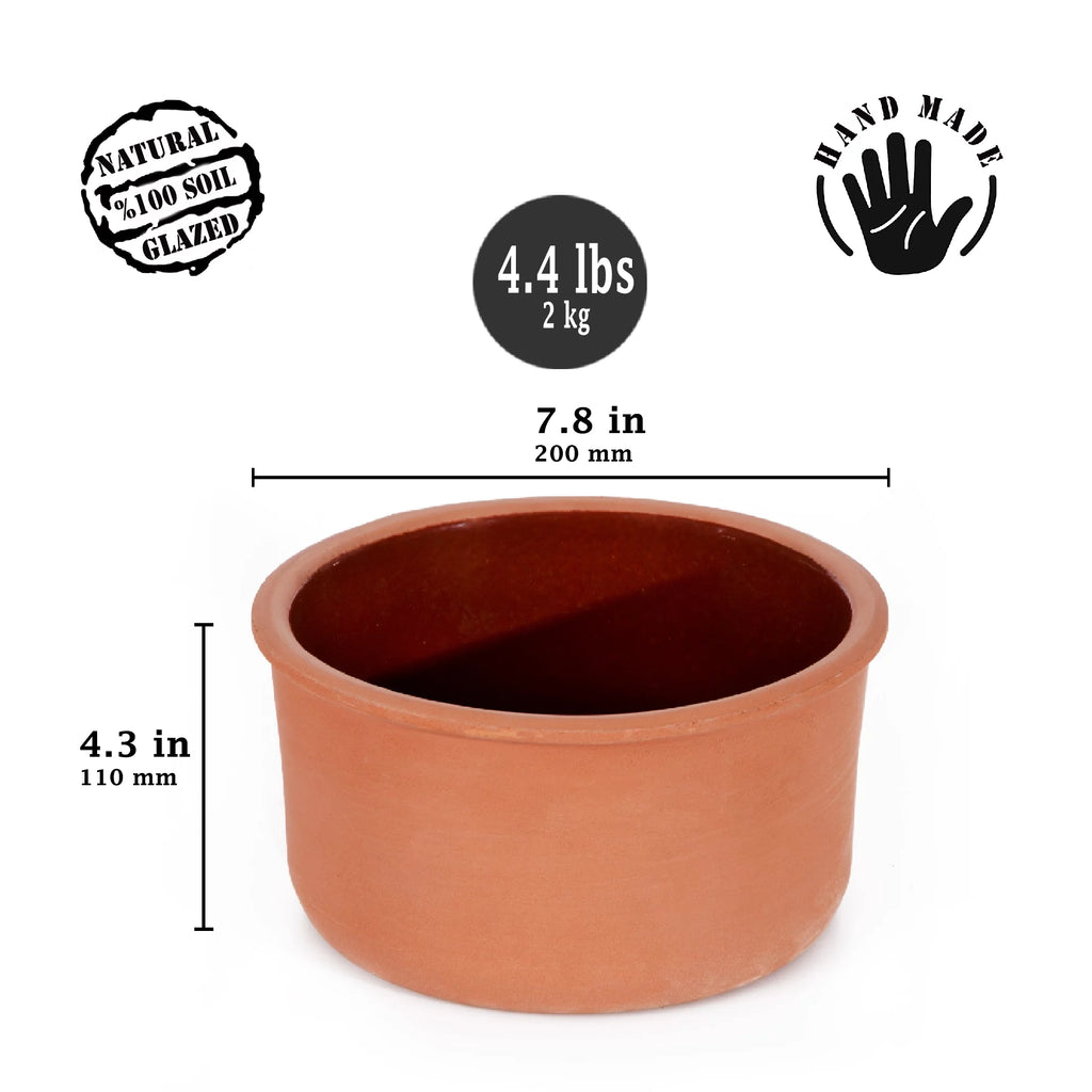 Glazed Terracotta Yogurt Pot, 2.5 qt P215860