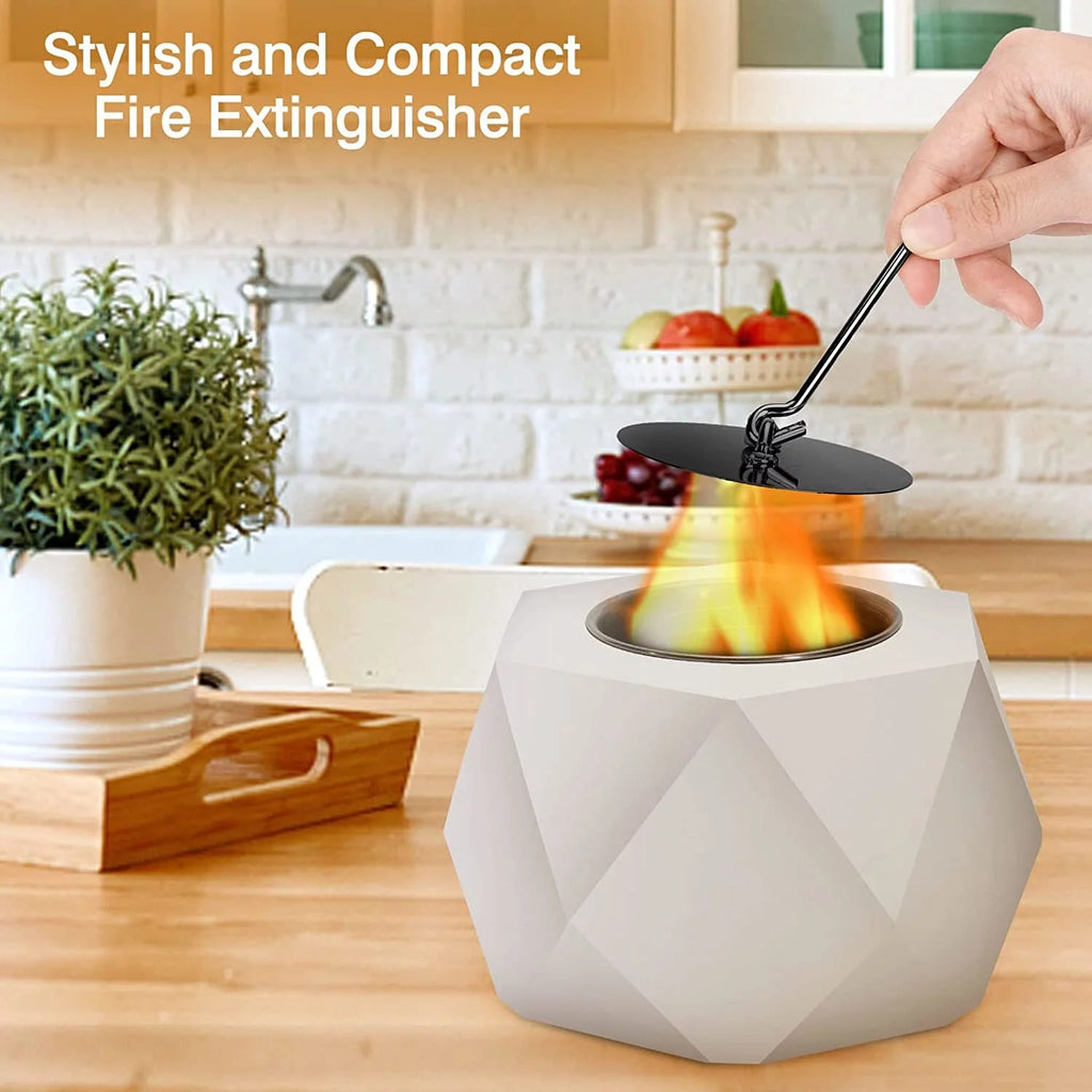 Concrete Tabletop Fire Pit Bowl for Indoor Outdoor Patio G49037