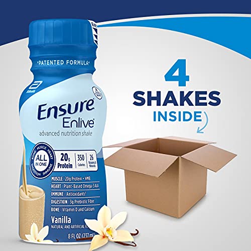 Meal Replacement Shake, 20g Protein, Vanilla, 8 Fl Oz (Pack of 4) F27666