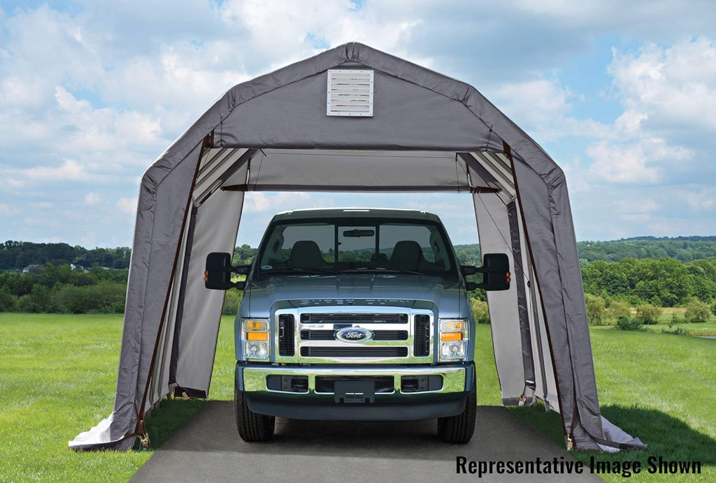 Barn Shelter 12x24x11 Grey X2342