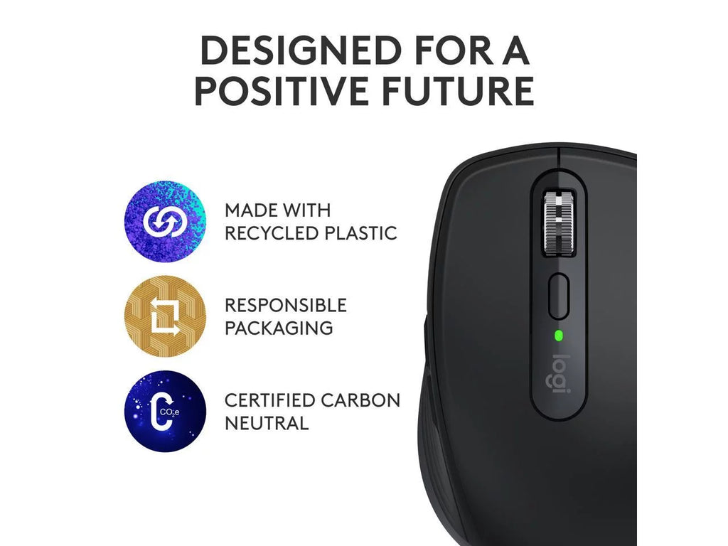 Compact Wireless Mouse, 8K DPI, Quiet Clicks, Bluetooth, USB C Q441411