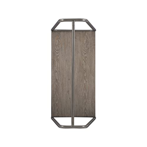 Modern Clothing Rack with Wooden Shelf L200