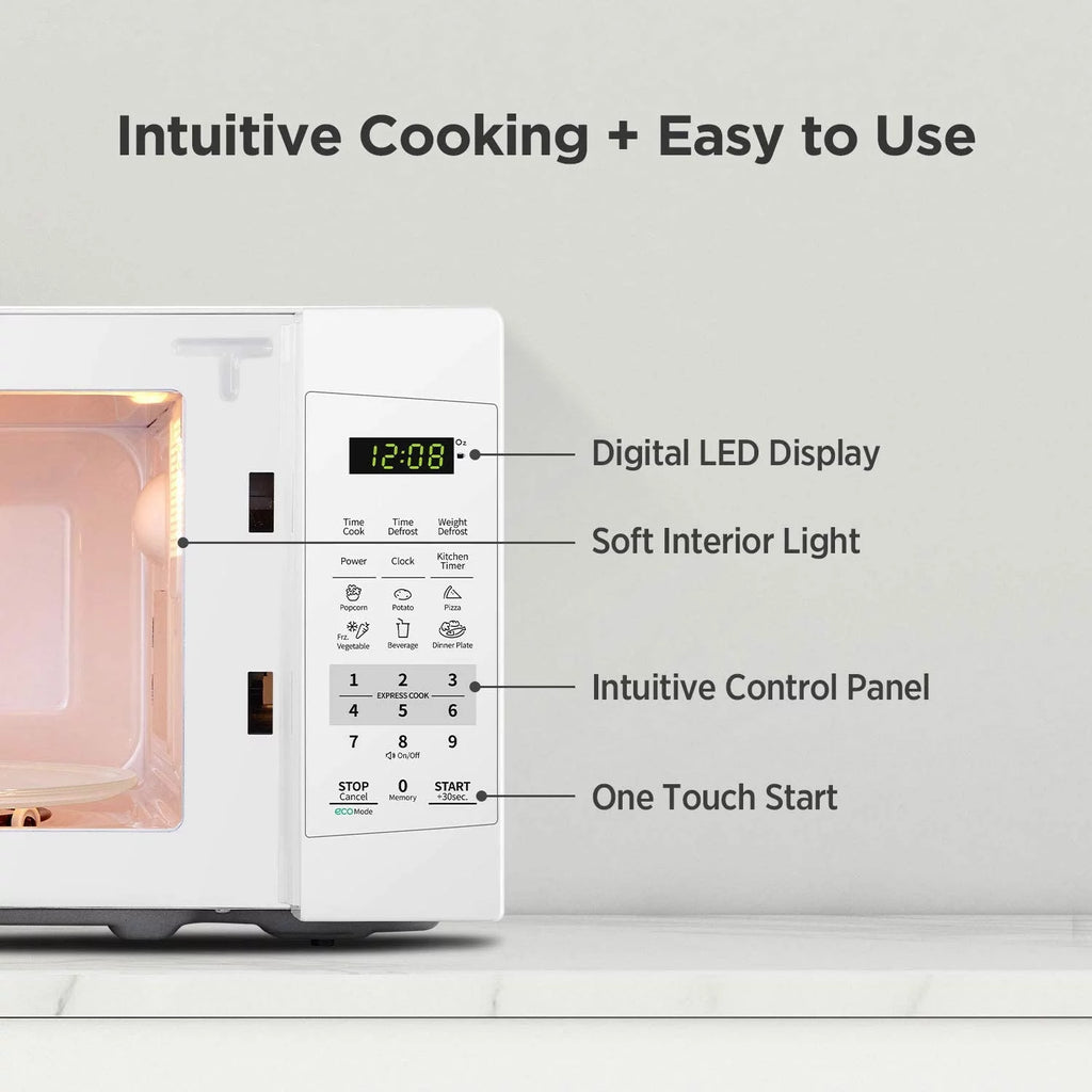 Countertop Microwave Oven with Sound On/Off and ECO Mode, 0.7 Cu Ft T21120