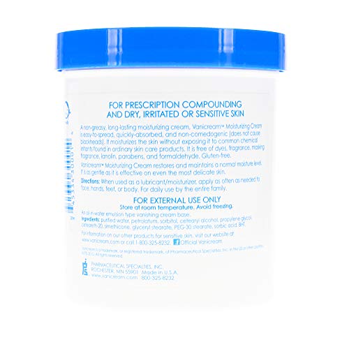 Moisturizing Skin Cream for Sensitive Skin, 4 oz (Pack of 2) B6980