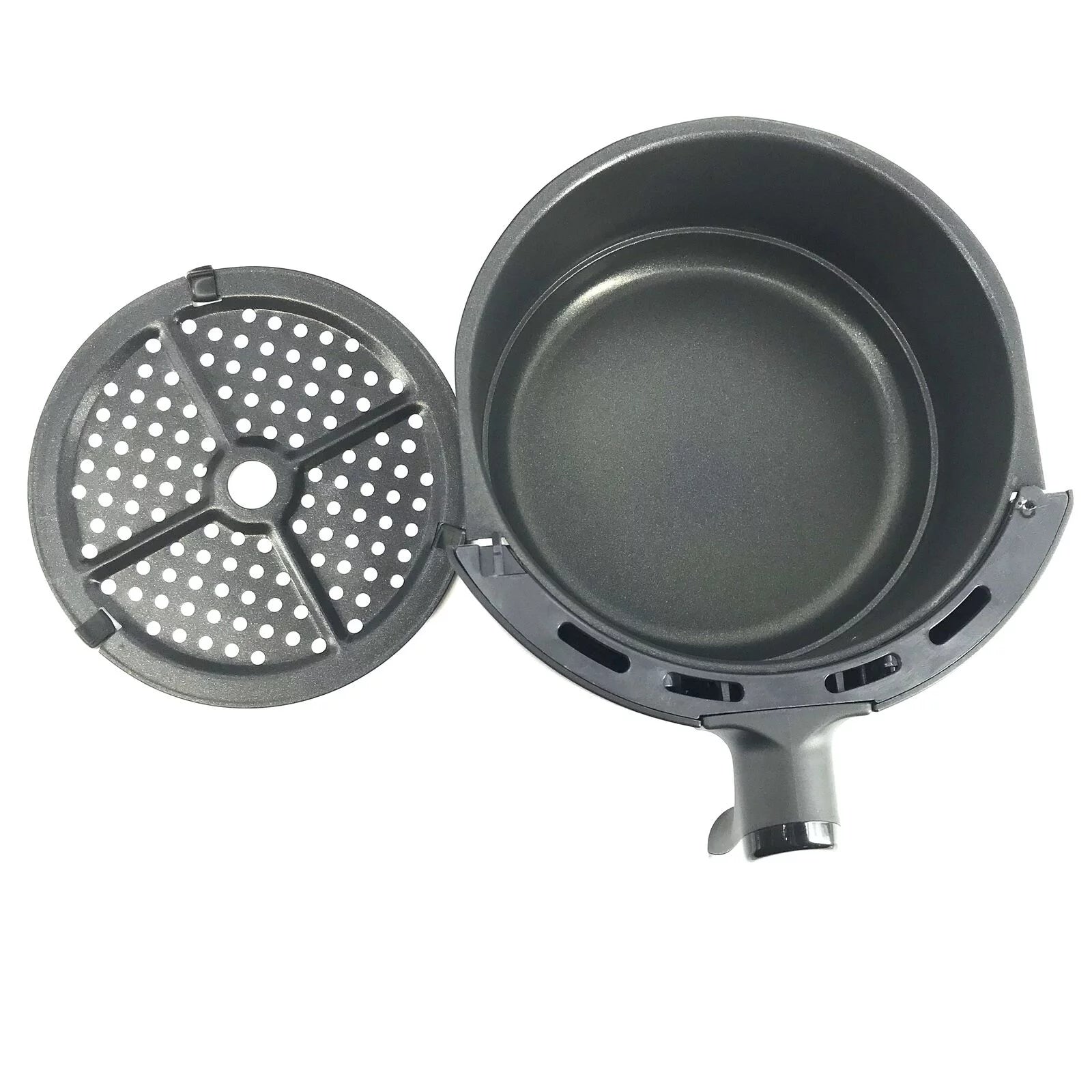 2qt Analog Air Fryer Matte Black U555