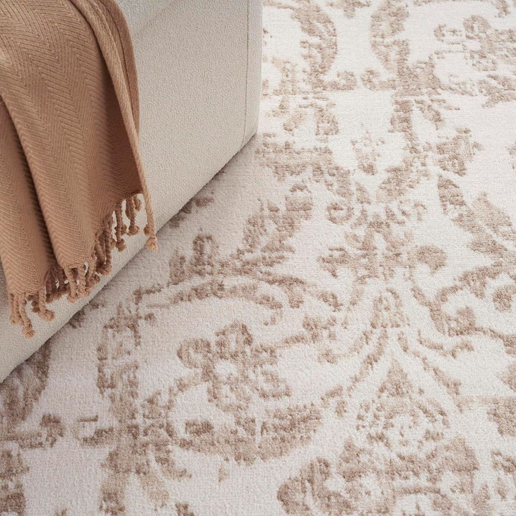 Vintage Ivory Beige 8x10 Area Rug for Bedroom, Living Room, Dining Room X579865