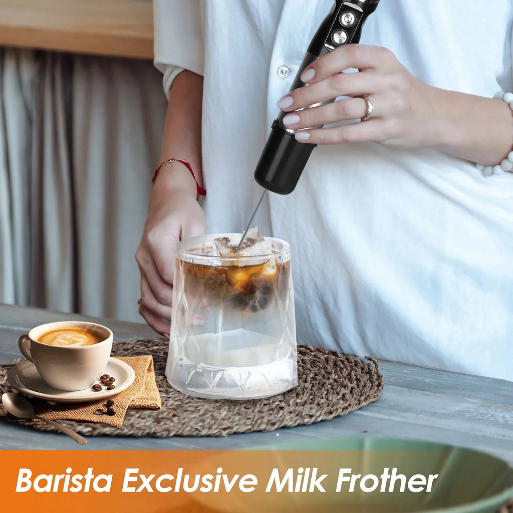 Immersion Hand Blender, 1000W Stainless Steel with 12 Speeds and Chopper P6192