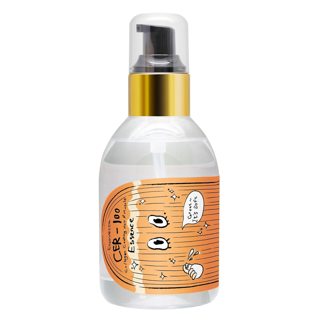 Elizavecca CER-100 Collagen Coating Hair A+ Muscle Essence 150ml/5.07 fl.oz. - Leave-In Hair Treatment Oil | Hair Essence Serum | Hair Treatment Essence for Dry & Natural Hair | K-Beauty