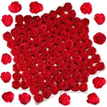 Lounsweer 162 Pcs Rose Flower Soap Floral Bath Soap Floral Scented Rose Petal Bouquet Flower Soap Rose Petals Body Soap for Mother's Day Wedding Birthday Baby Shower (Red)