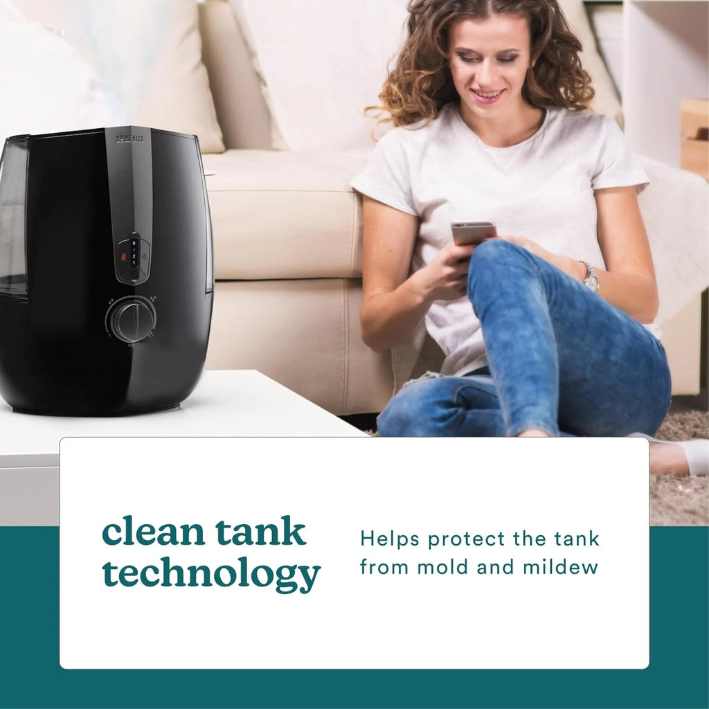 Ultrasonic Air Humidifier with Warm and Cool Mist, 5.3L Tank J8369