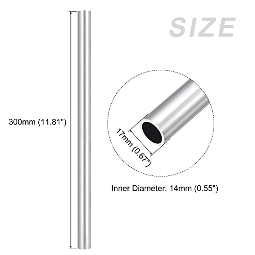 Aluminum Round Tube 18mm OD x 12mm ID x 300mm X9879