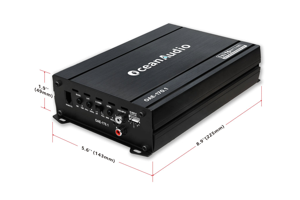 Car Audio Subwoofer Amplifier - Monoblock, Class A/B, 340W N3823