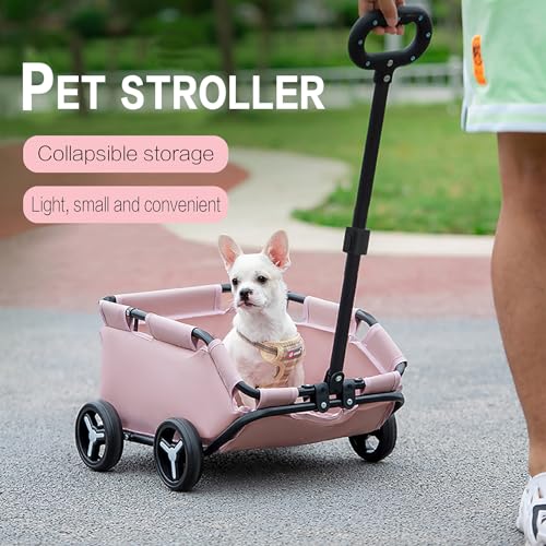 Folding 4-Wheel Pet Stroller for Small Dogs & Cats K9536