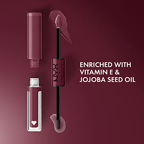 Long-Lasting Liquid Lipstick with Clear Lip Gloss - Rebel In Red A106025