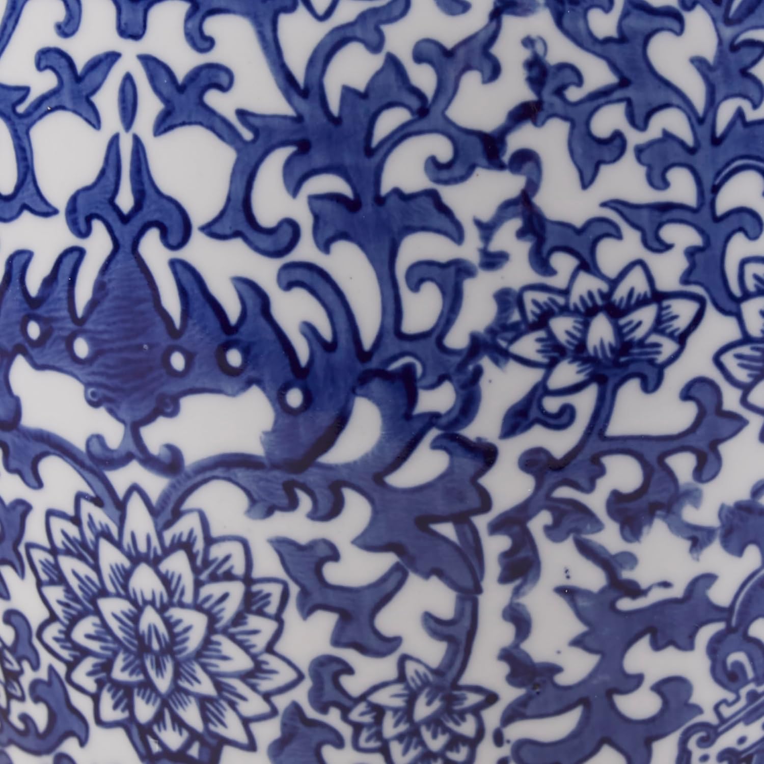 Ceramic Urn Table Lamp with Drum Shade, 22.5" Blue R62336
