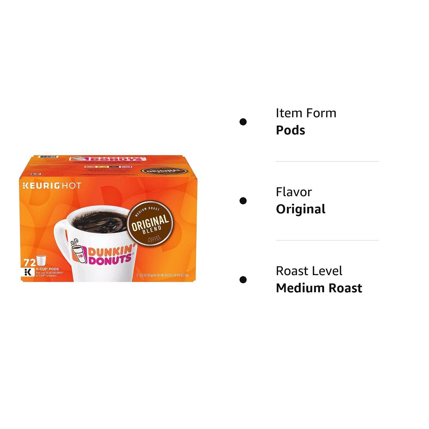 Medium Roast Coffee K-Cup Pods, 72 Count A228102