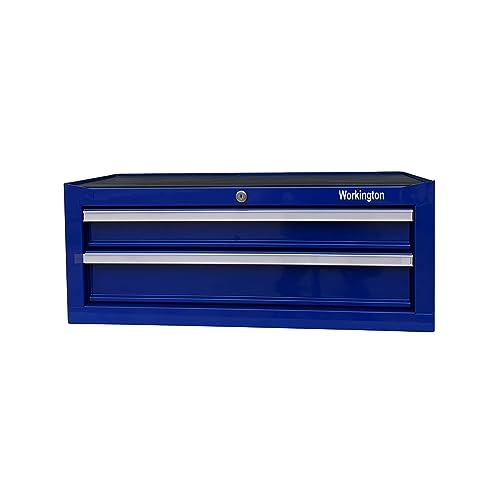 Industrial 2-Drawer Portable Metal Tool Chest, 26" Steel Storage Cabinet with Ball Bearing Slides U14884